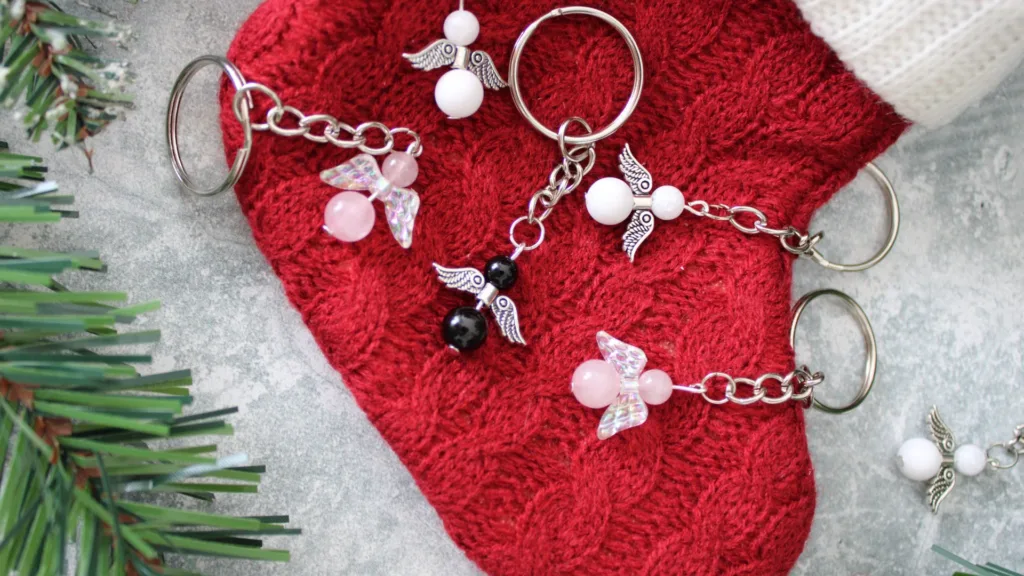 angyalka kulcstartó