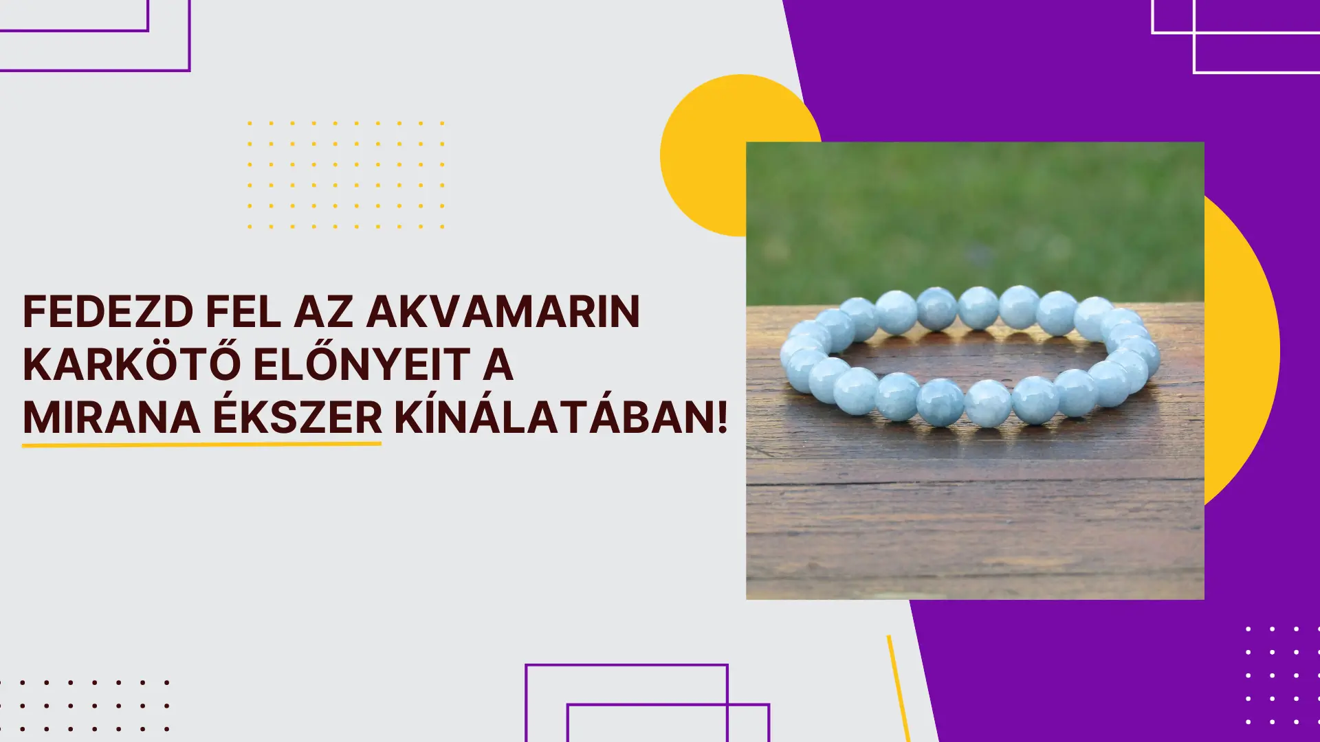 akvamarin karkötő