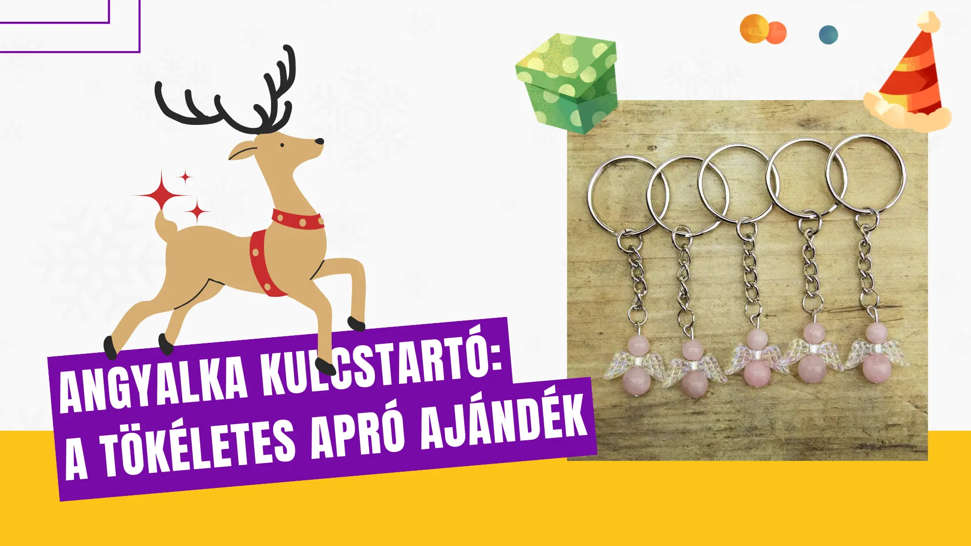 angyalka kulcstartó