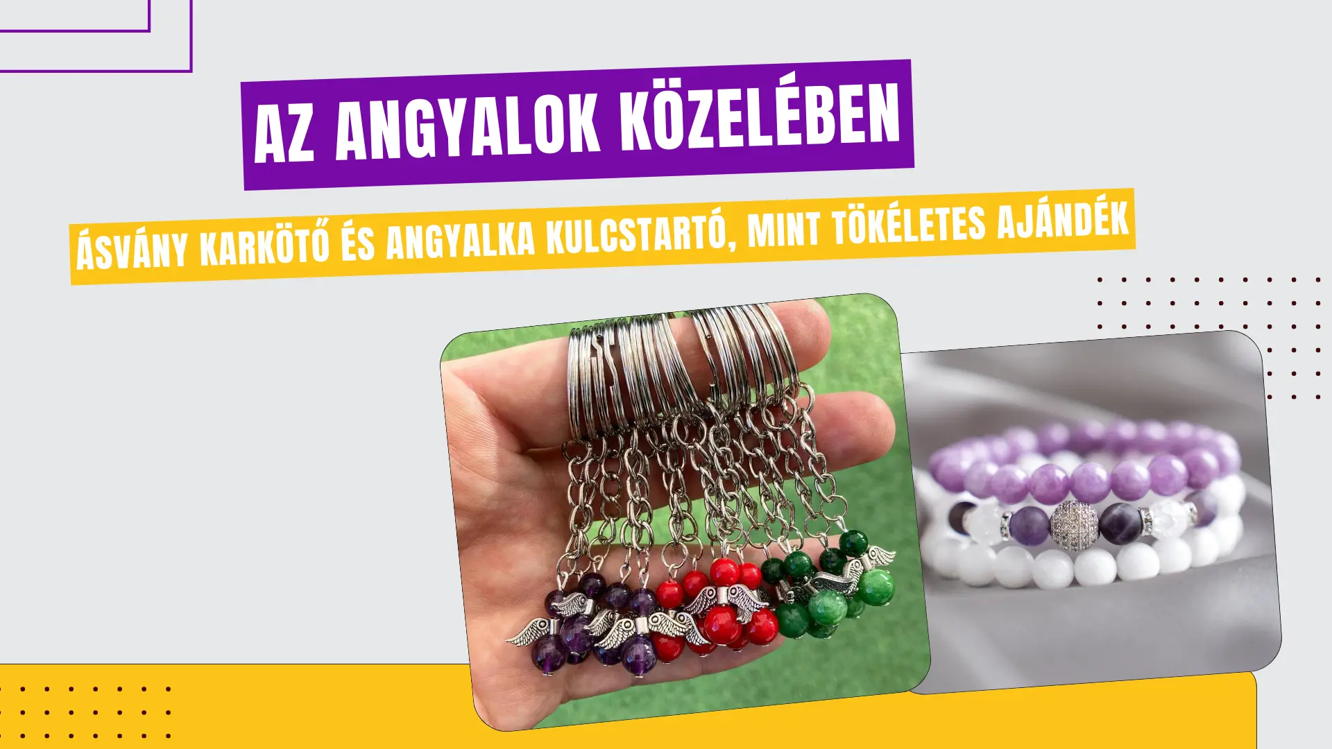 angyalka kulcstartó