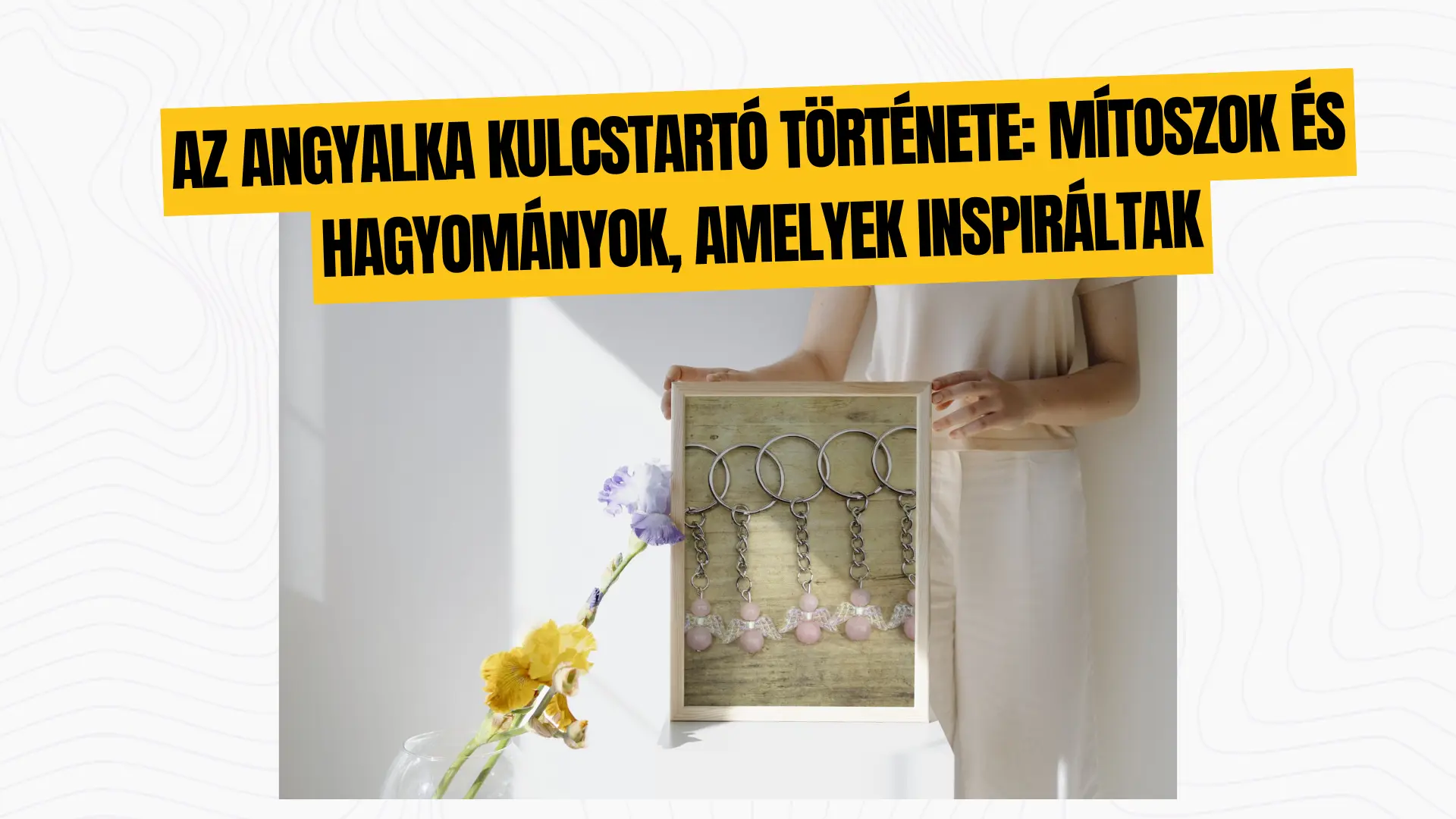 angyalka kulcstartó