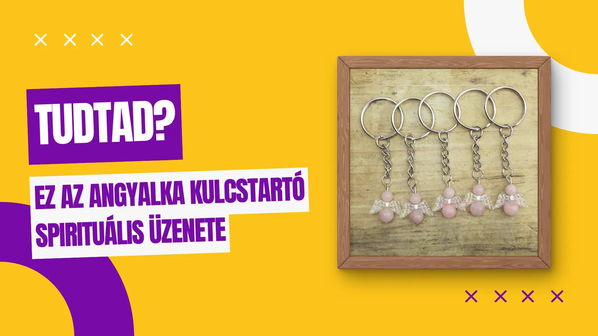 angyalka kulcstartó