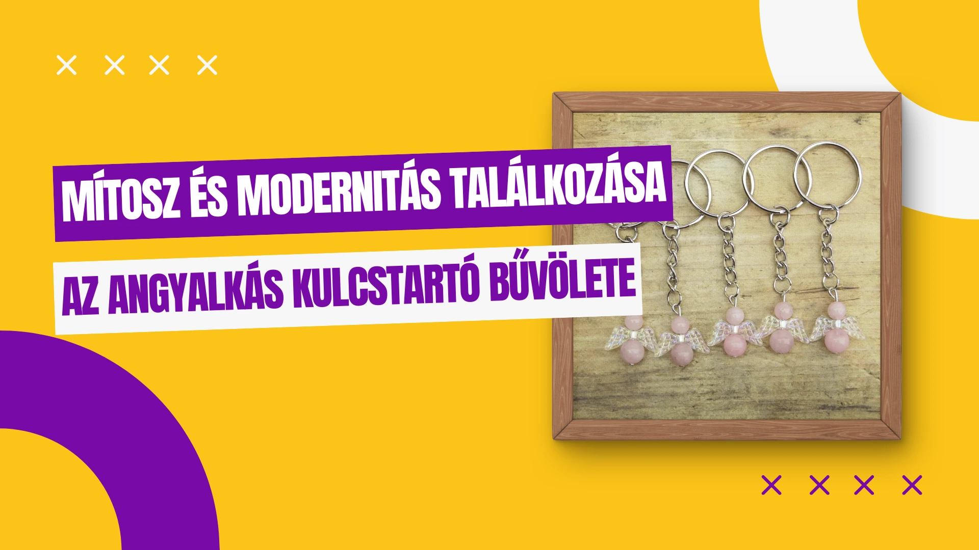 angyalkás kulcstartó