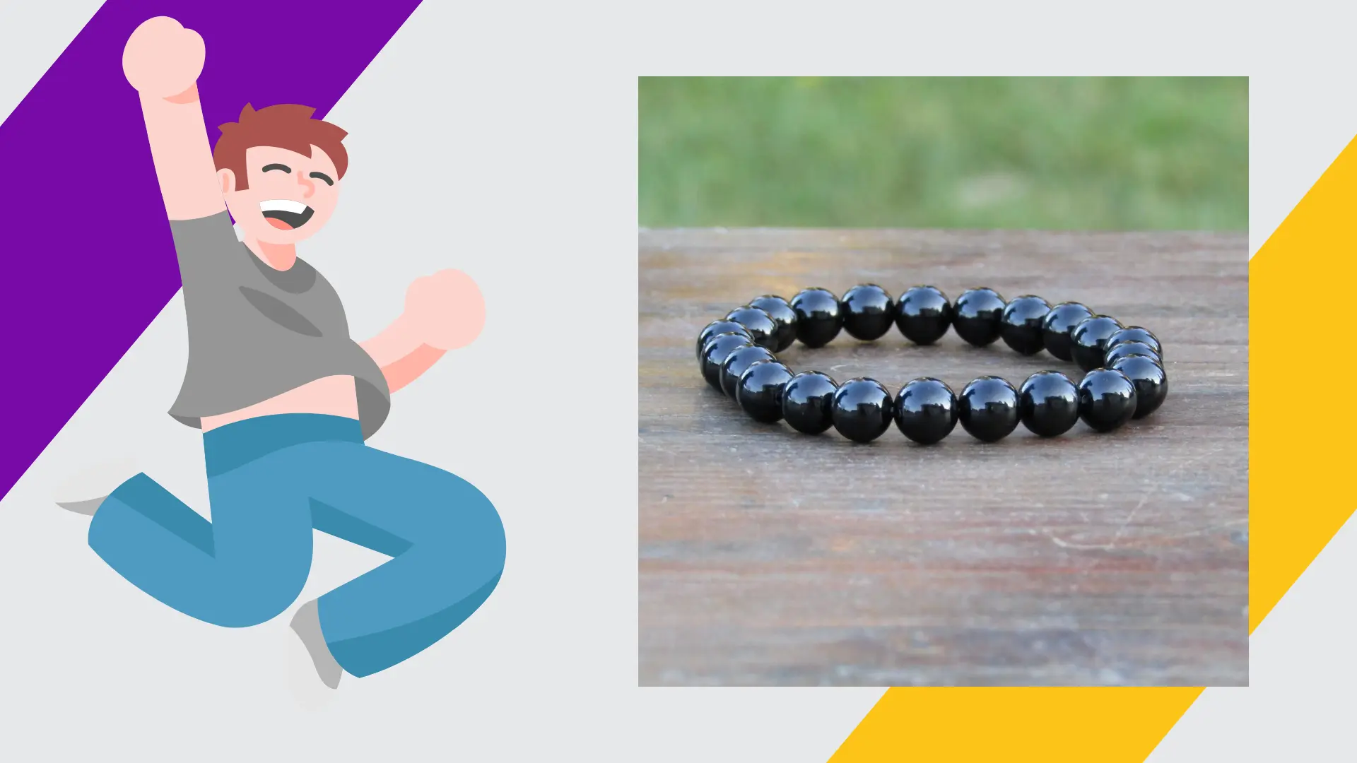 fekete onix karkötő
