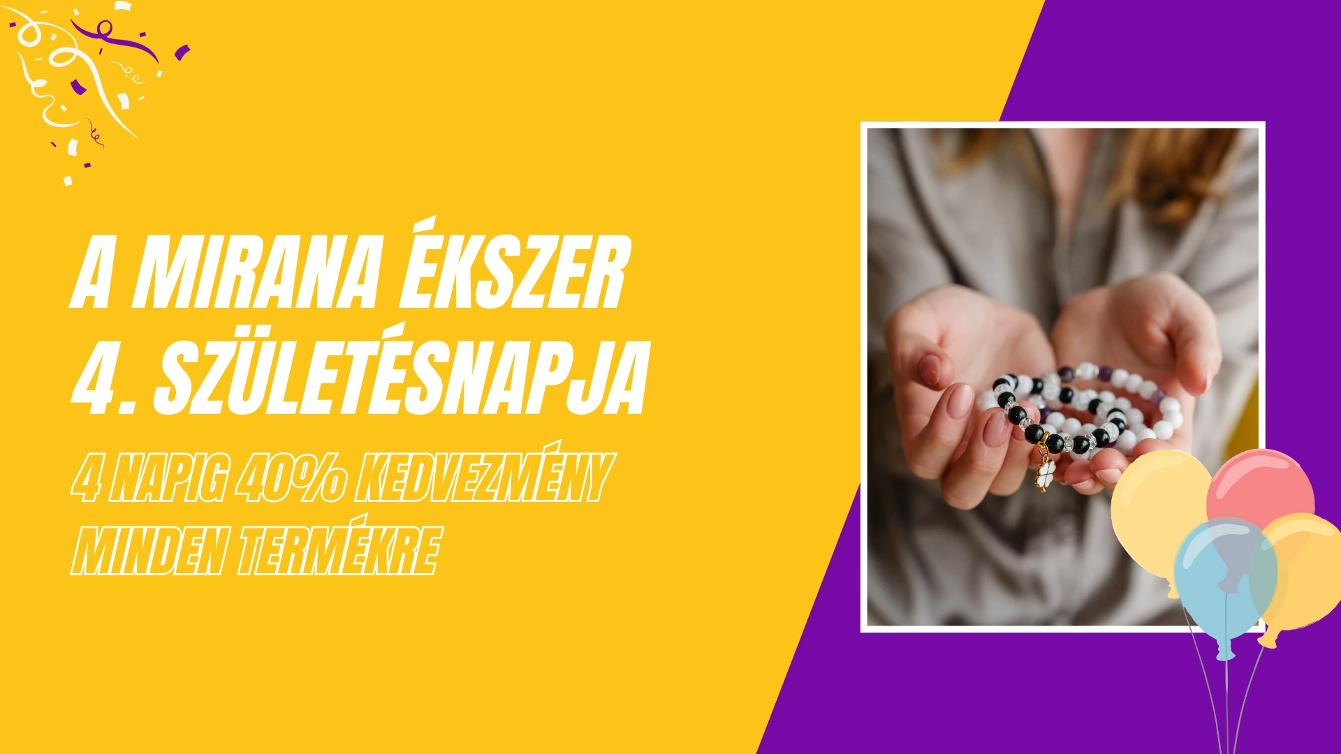 mirana ékszer születésnapi kedvezmény