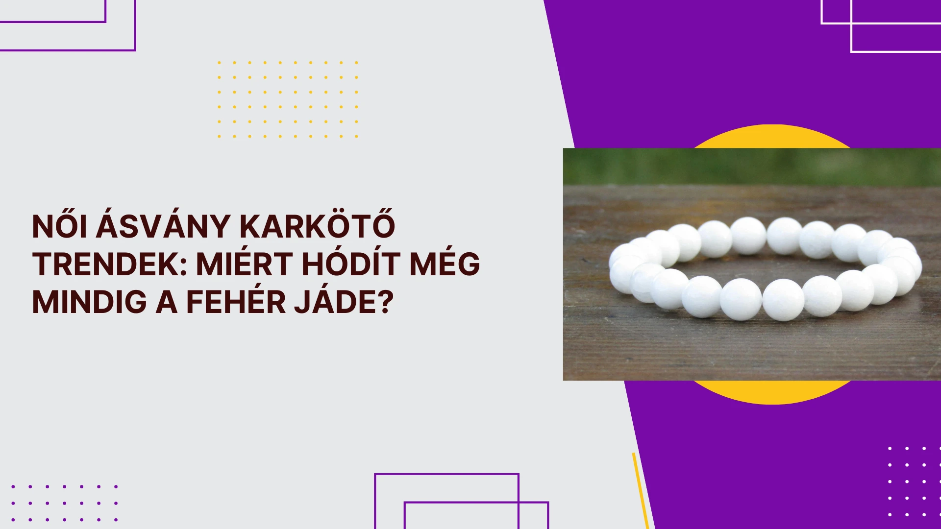 női ásvány karkötő