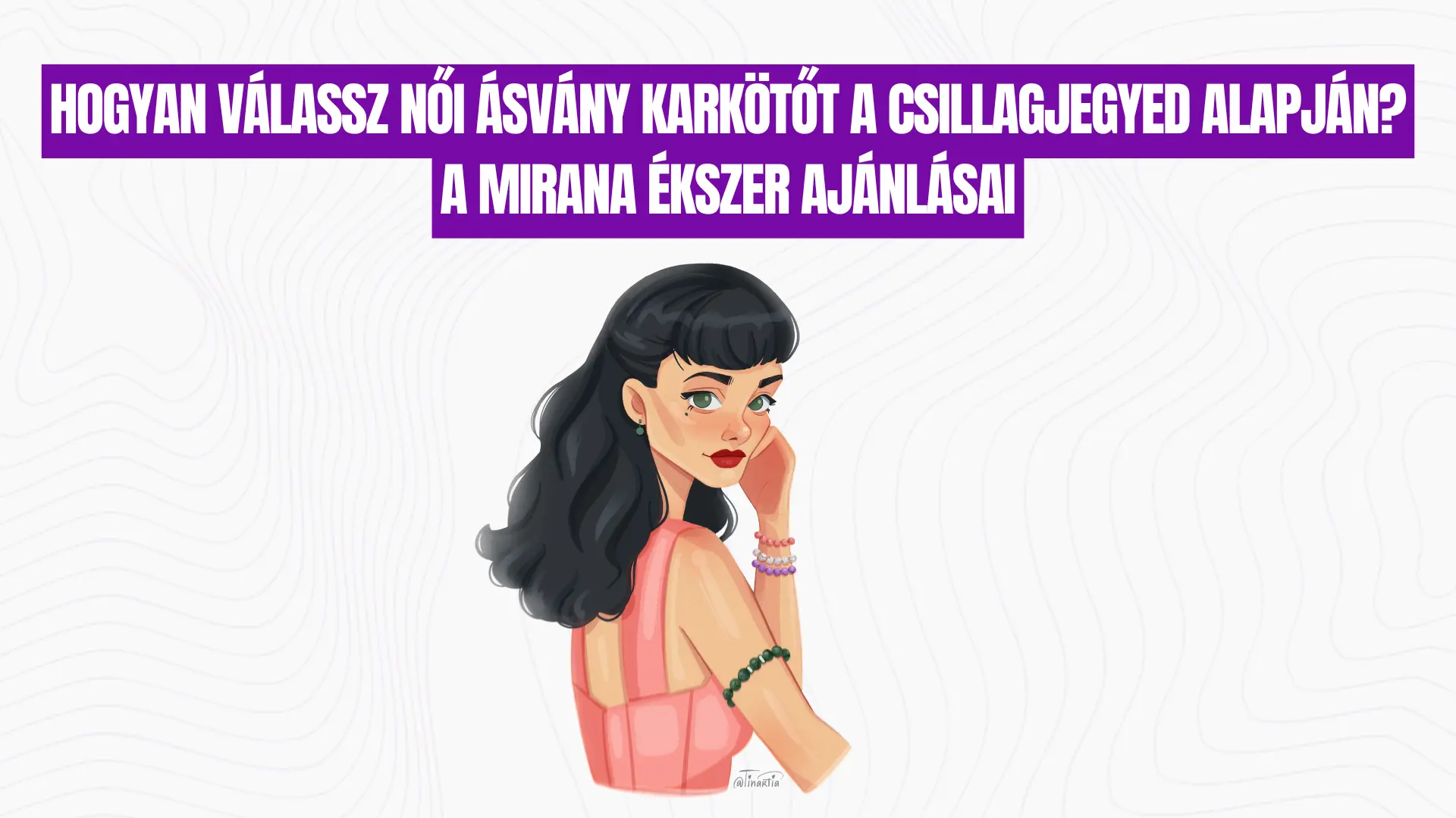 női ásvány karkötő